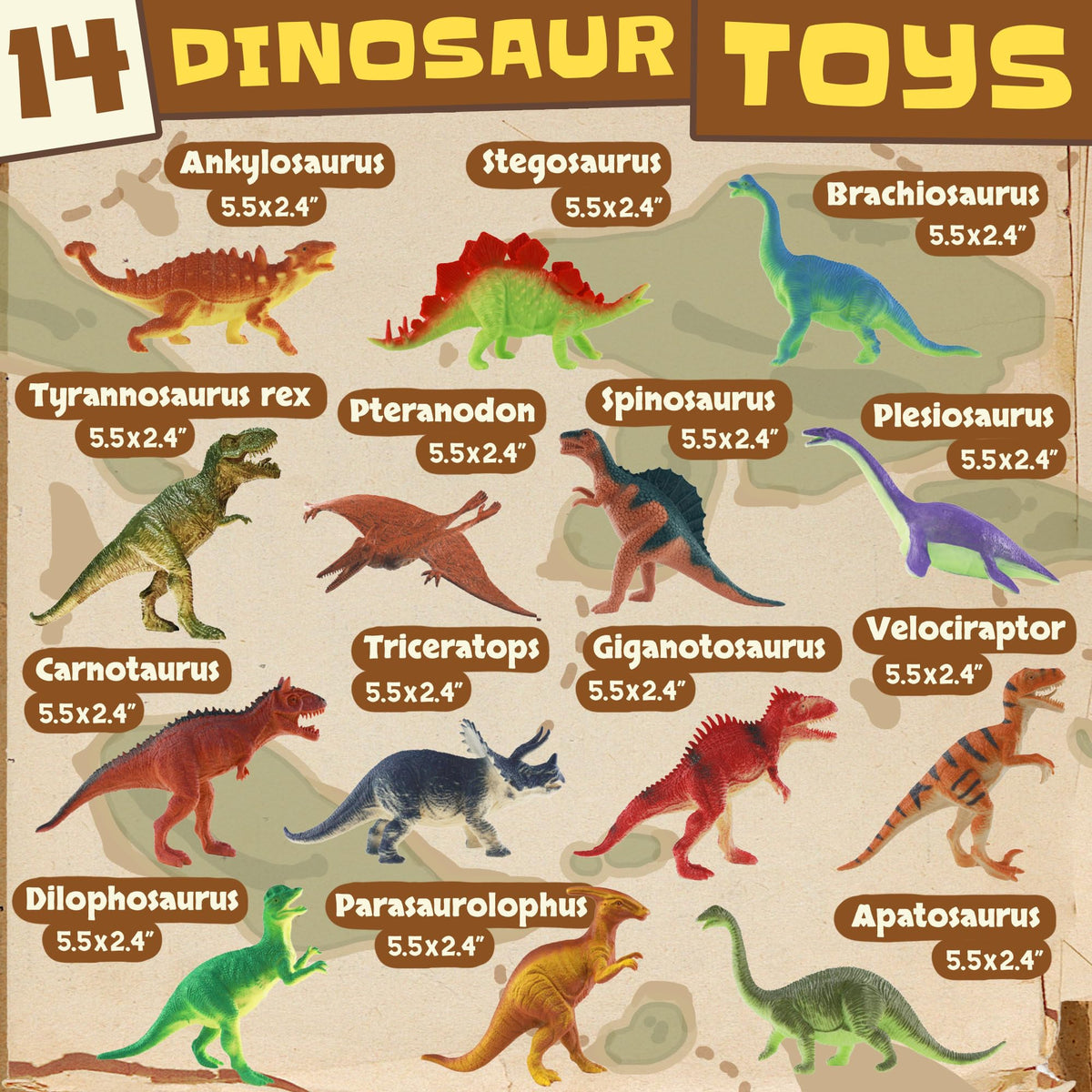 Zippytots metal storage box keeps the dinosaur collection organized.