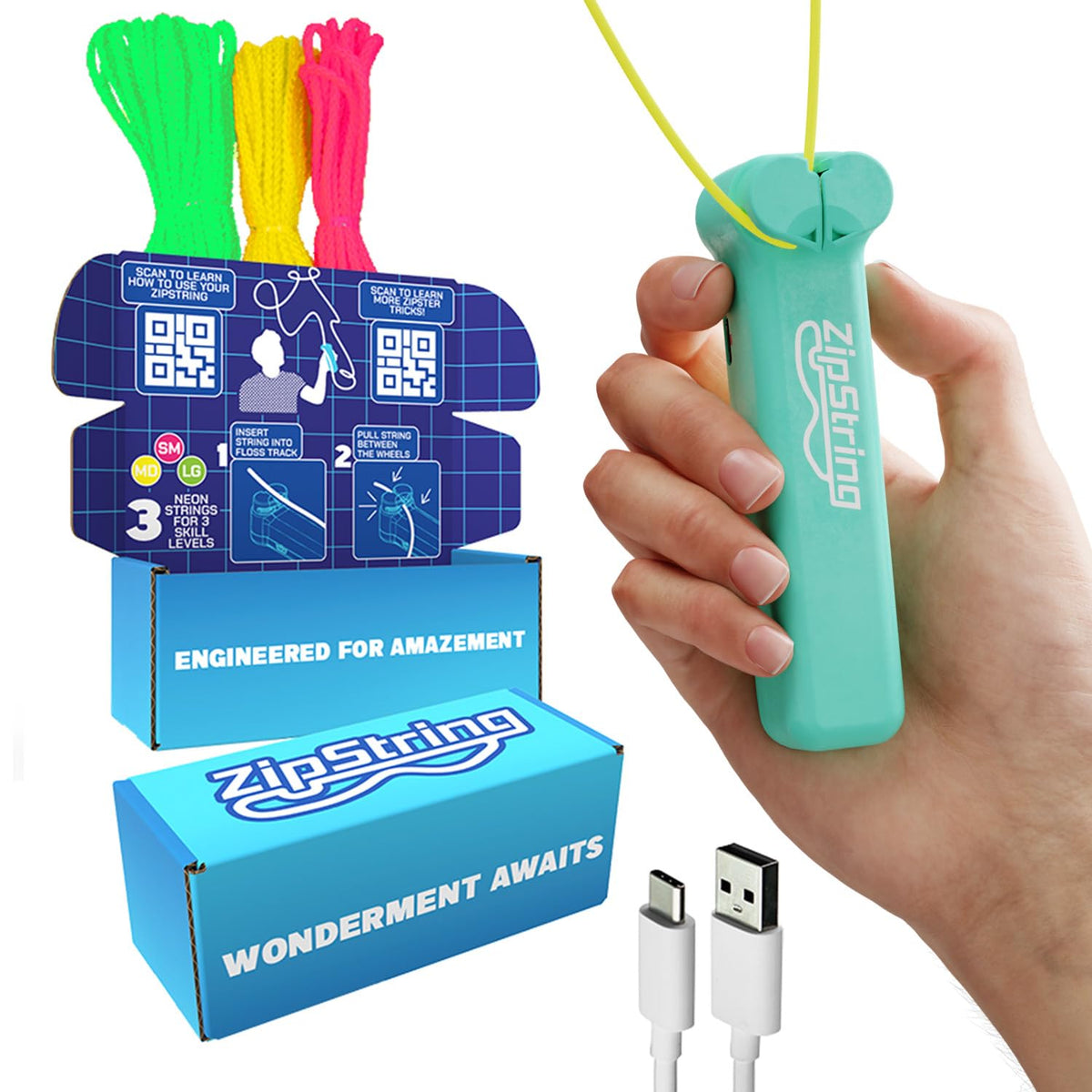 ZipString Original in action, showcasing looping rope fun for all ages.