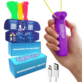 ZipString Original with Shark Tank badge, compact and portable for on-the-go fun.