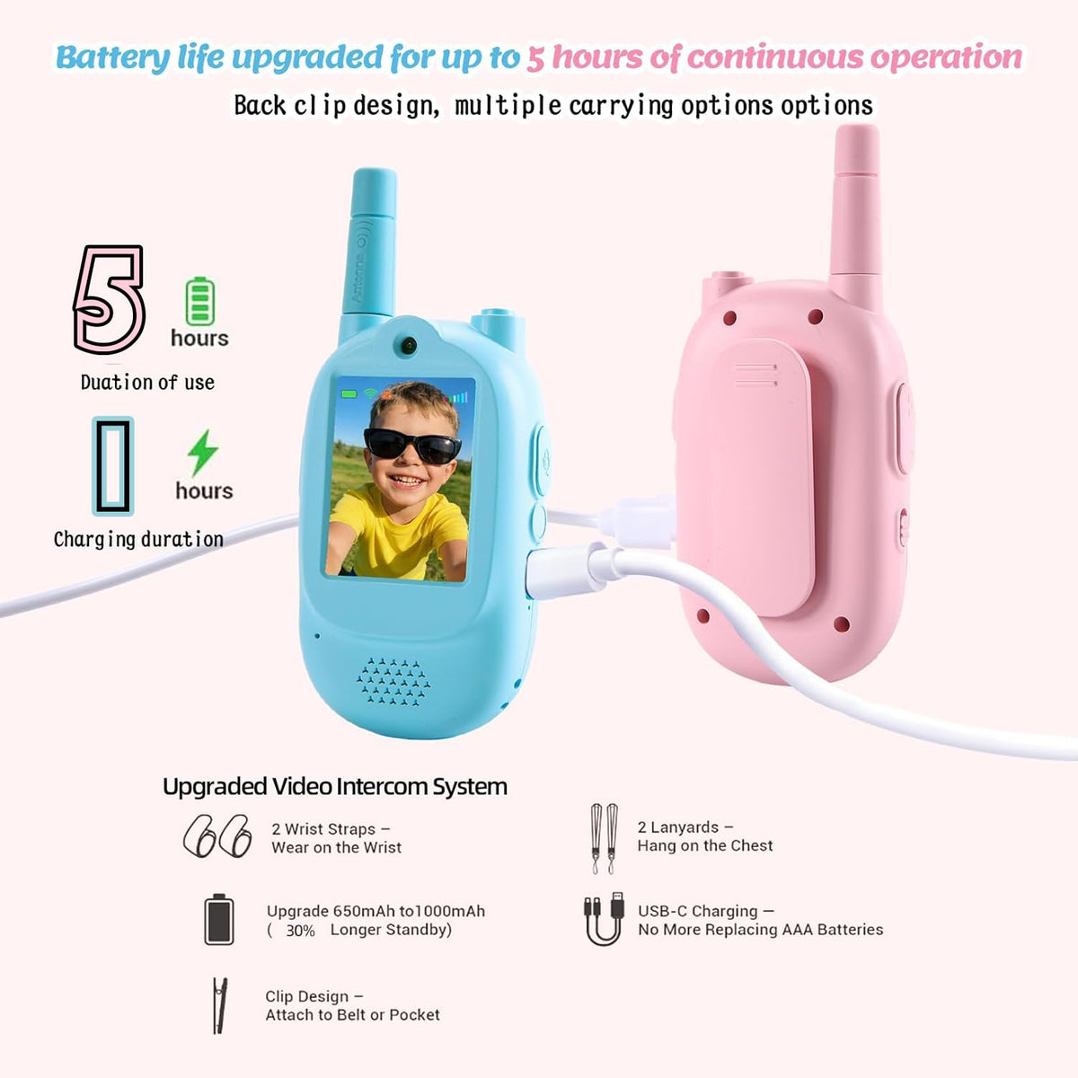 Zipvac long-range walkie talkies provide reliable outdoor communication.