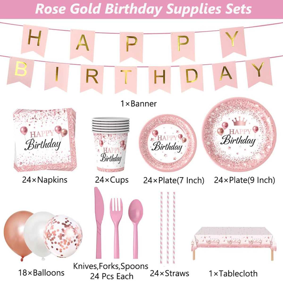 ZIRICHER pink 7-inch plates with gradient dots for cute accents