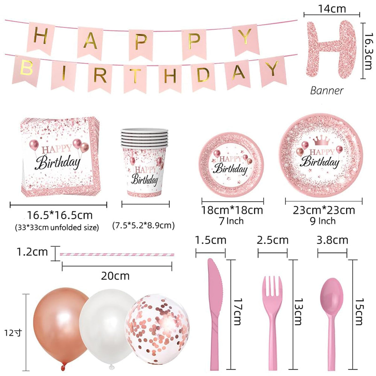 ZIRICHER pink napkins with balloons print for quick cleanup and cohesive look