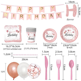 ZIRICHER pink napkins with balloons print for quick cleanup and cohesive look