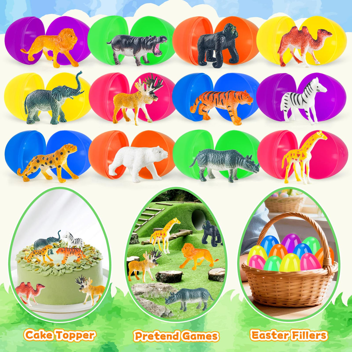 ZIRSENG dinosaur figurines closeup shows detailed, kid-friendly prehistoric characters.