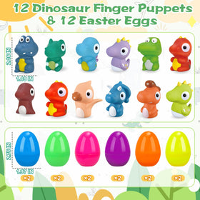 ZIRSENG dinosaur finger puppets close-up, safe and durable for kids.