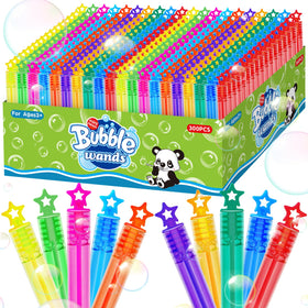 ZIRSENG mini bubble wands with star handles for party fun