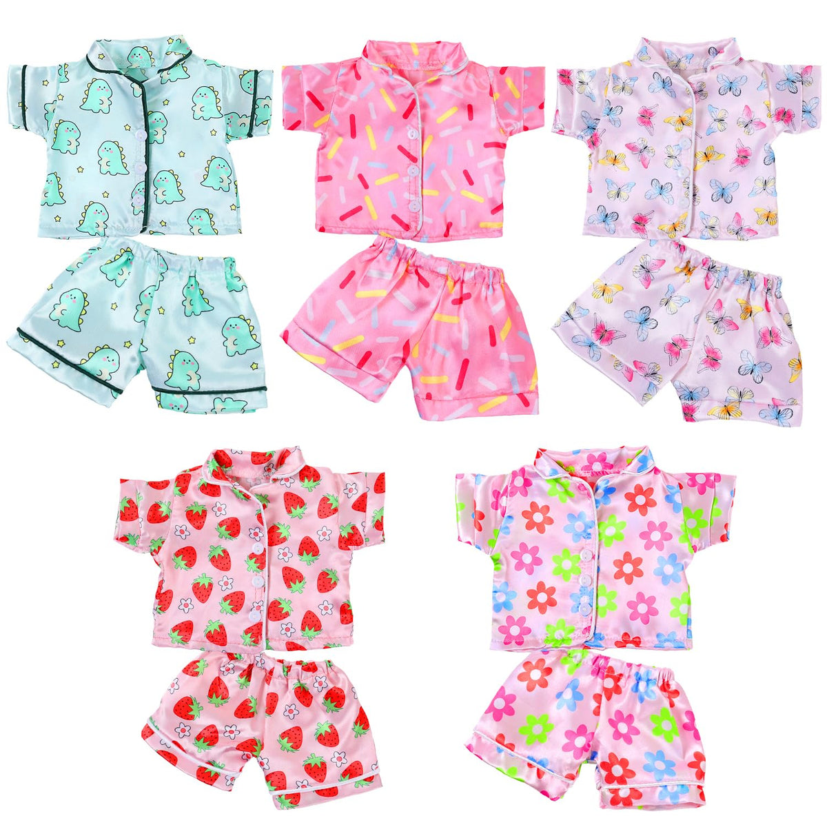 ZITA ELEMENT 5-set american 18-inch doll clothes pack handy for quick pretend play