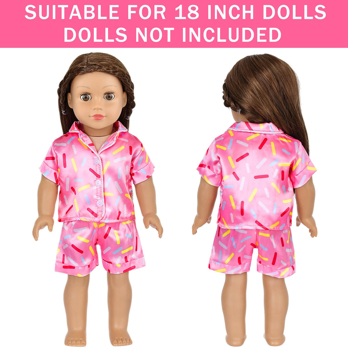 ZITA ELEMENT sprinkles-pattern top keeps dolls stylish for sunny days