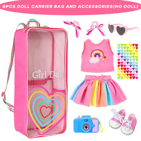 Pink bow hair ties add a cute touch to any doll hairstyle.