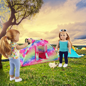 ZITA ELEMENT sleeping bag for 18-inch dolls for cozy camping moments