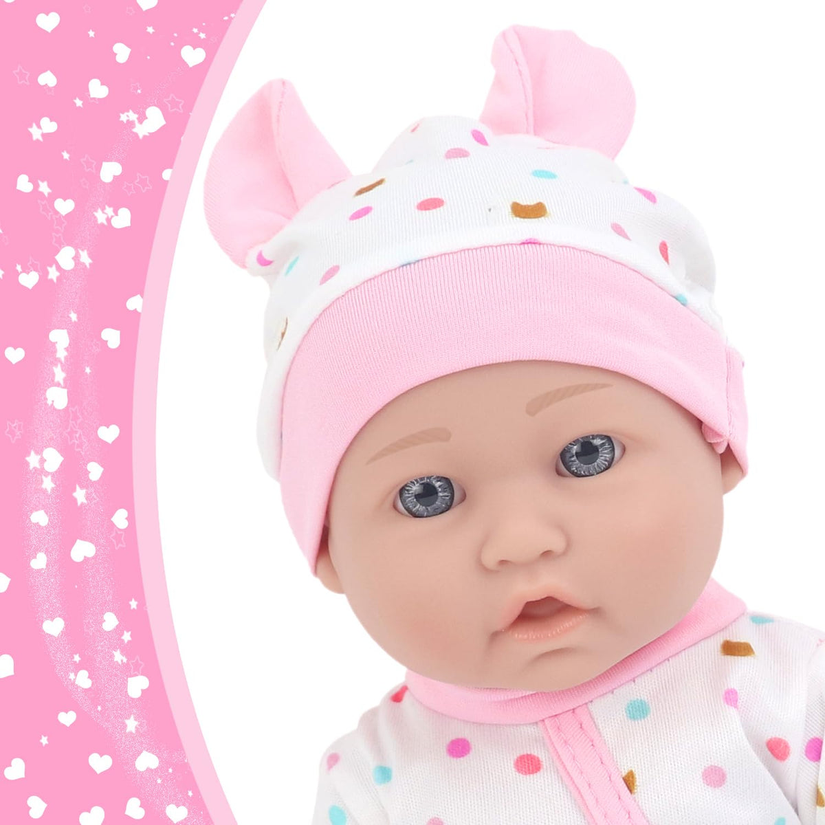 ZITA ELEMENT sleeping basket bed showcases cozy bedtime setup for dolls.