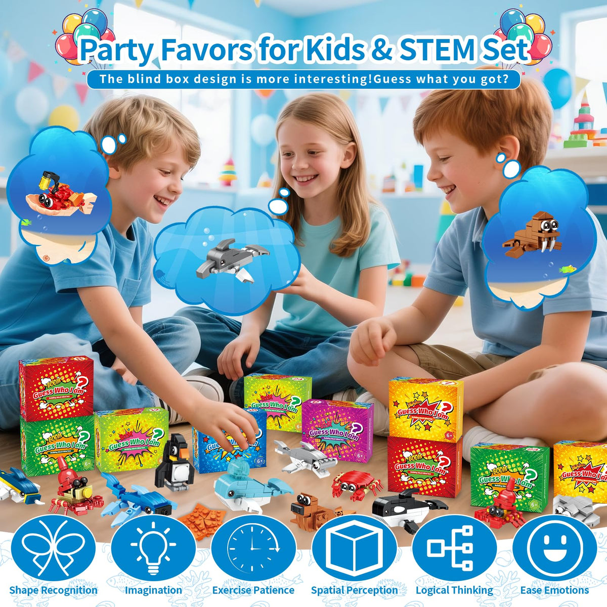 Zitetbolo 12in1 animal building blocks encourage creative problem solving during play.