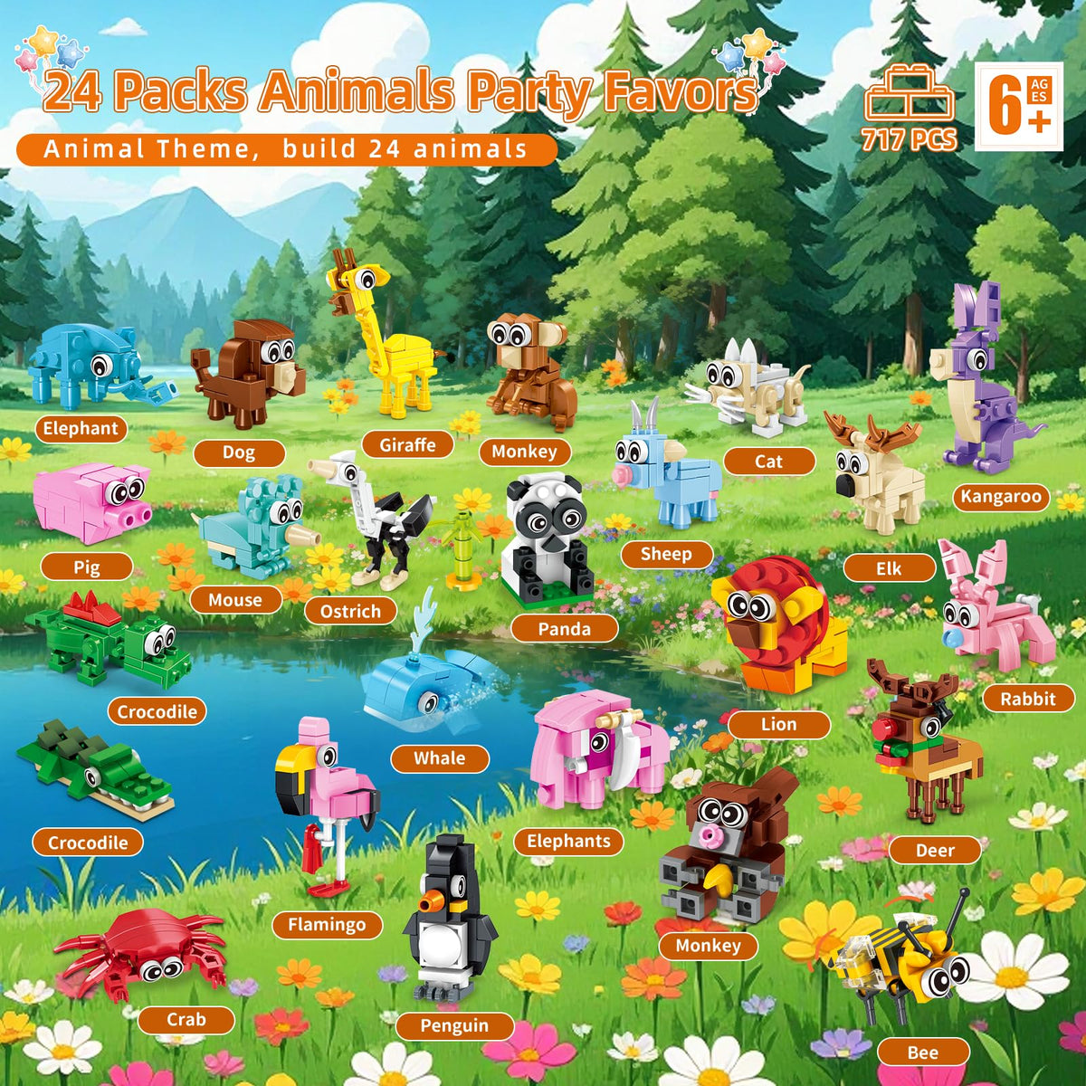 Zitetbolo color-rich animal blocks promote color recognition and problem solving.