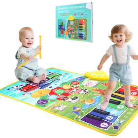 Zitranse 3-in-1 Musical Mat, piano and drums, farm theme for playful learning.