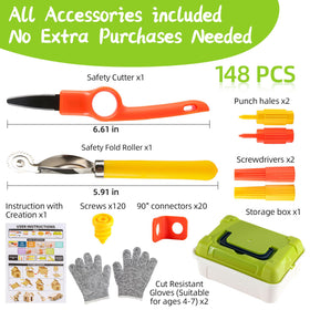 Zitranse Comprehensive Tool Kit showing cutter, wheel, gloves, punches, screws, and connectors