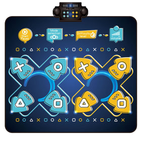 Zitranse dance mat front view showing double-player mode for home fun