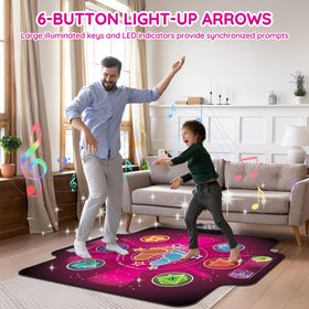 Zitranse electronic dance mat offers five game modes for varied challenges.