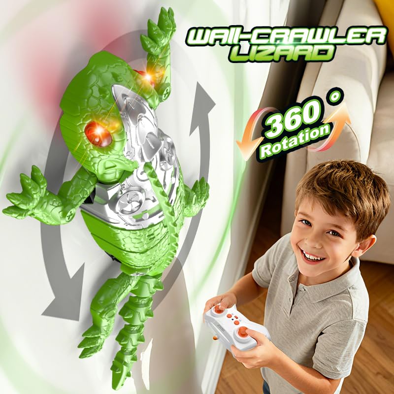 ZIVWAGX gecko glowing red eyes add dramatic play appeal.