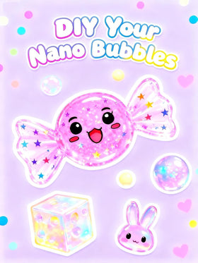 Close-up of ZiZa Nano Tape Bubbles ready to pop