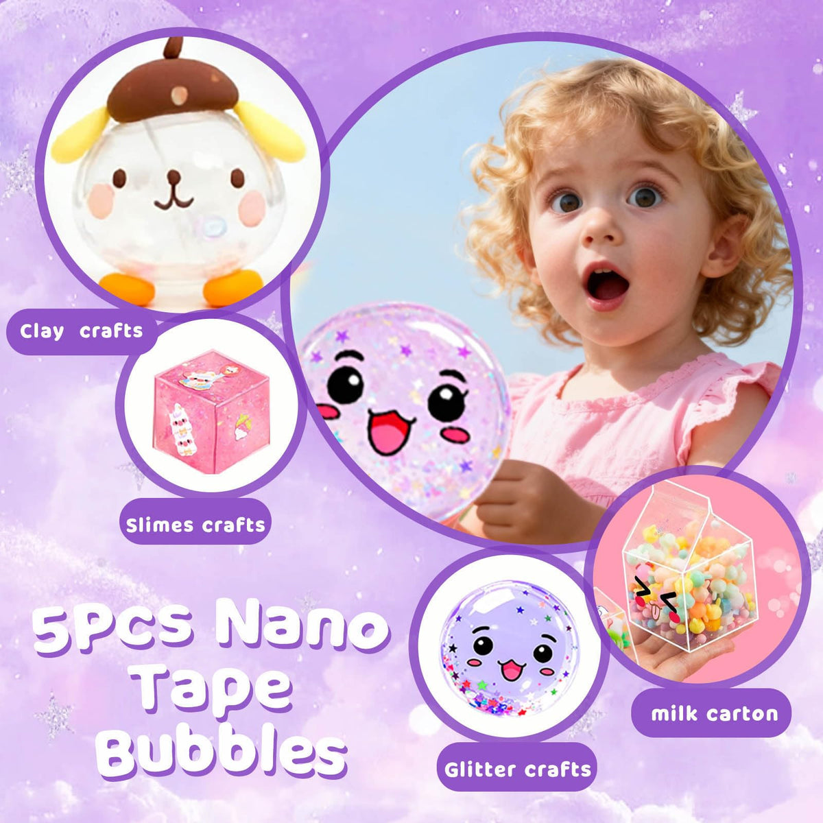 ZiZa Nano Tape Bubble Kit in-use during hands-on crafting
