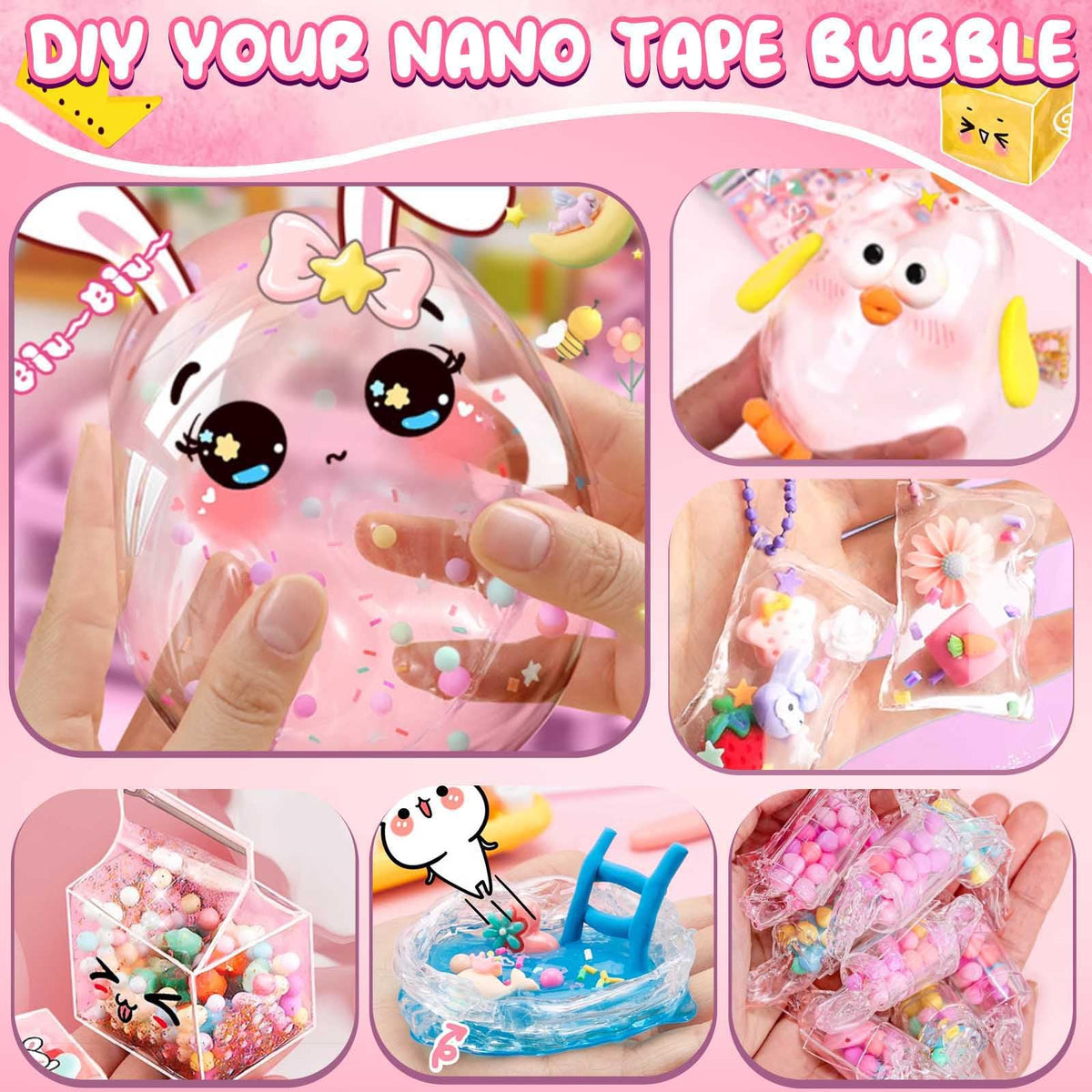 ZiZa Nano Tape Bubble Kit made from safe materials for kids