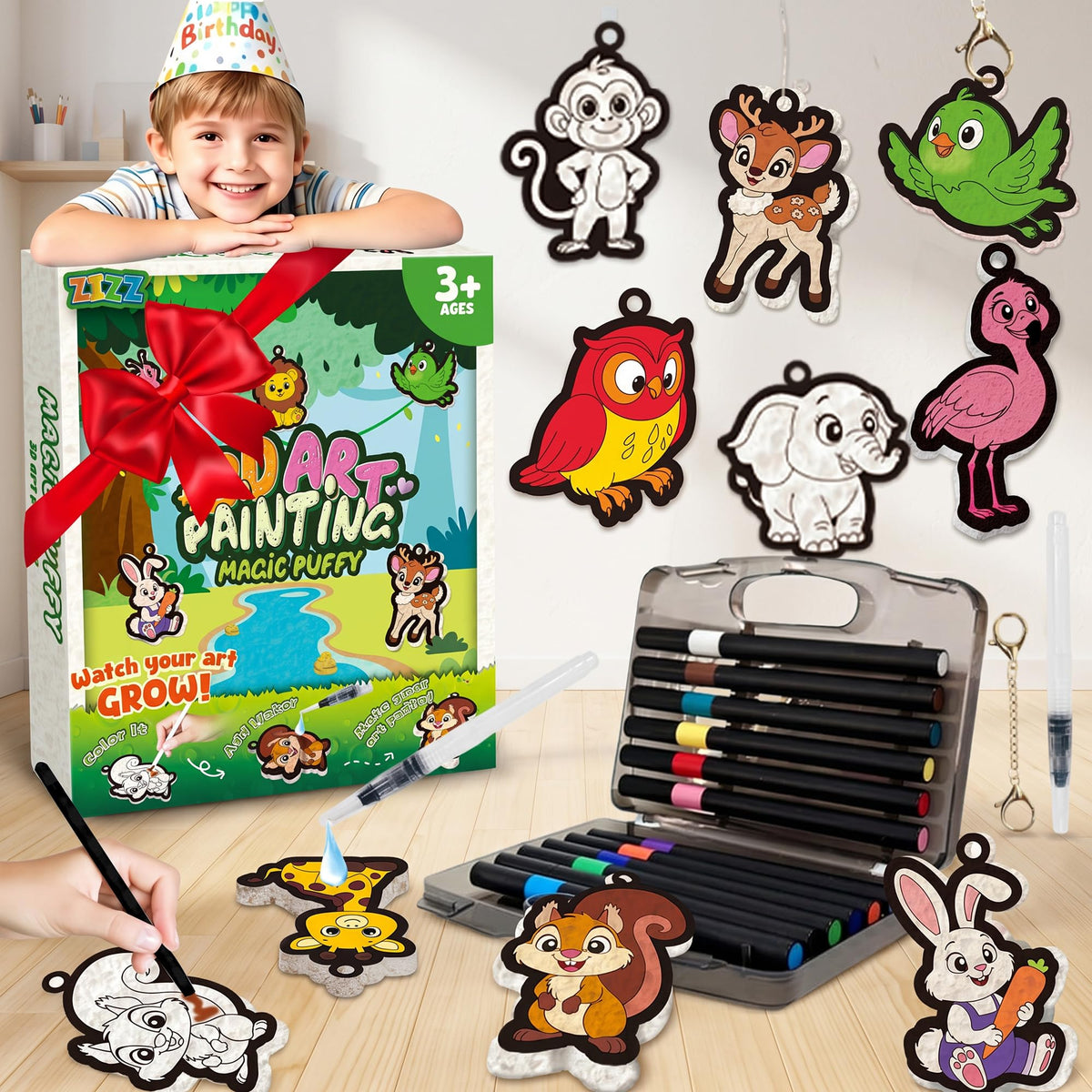 ZIZZ 3D Water Puffs ages 4-12 suited for versatile learning activities