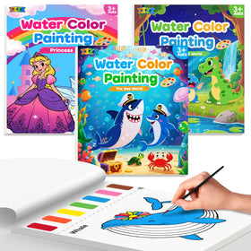 ZIZZ paint with water set, all-in-one art kit for kids, mess-free and ready to go.