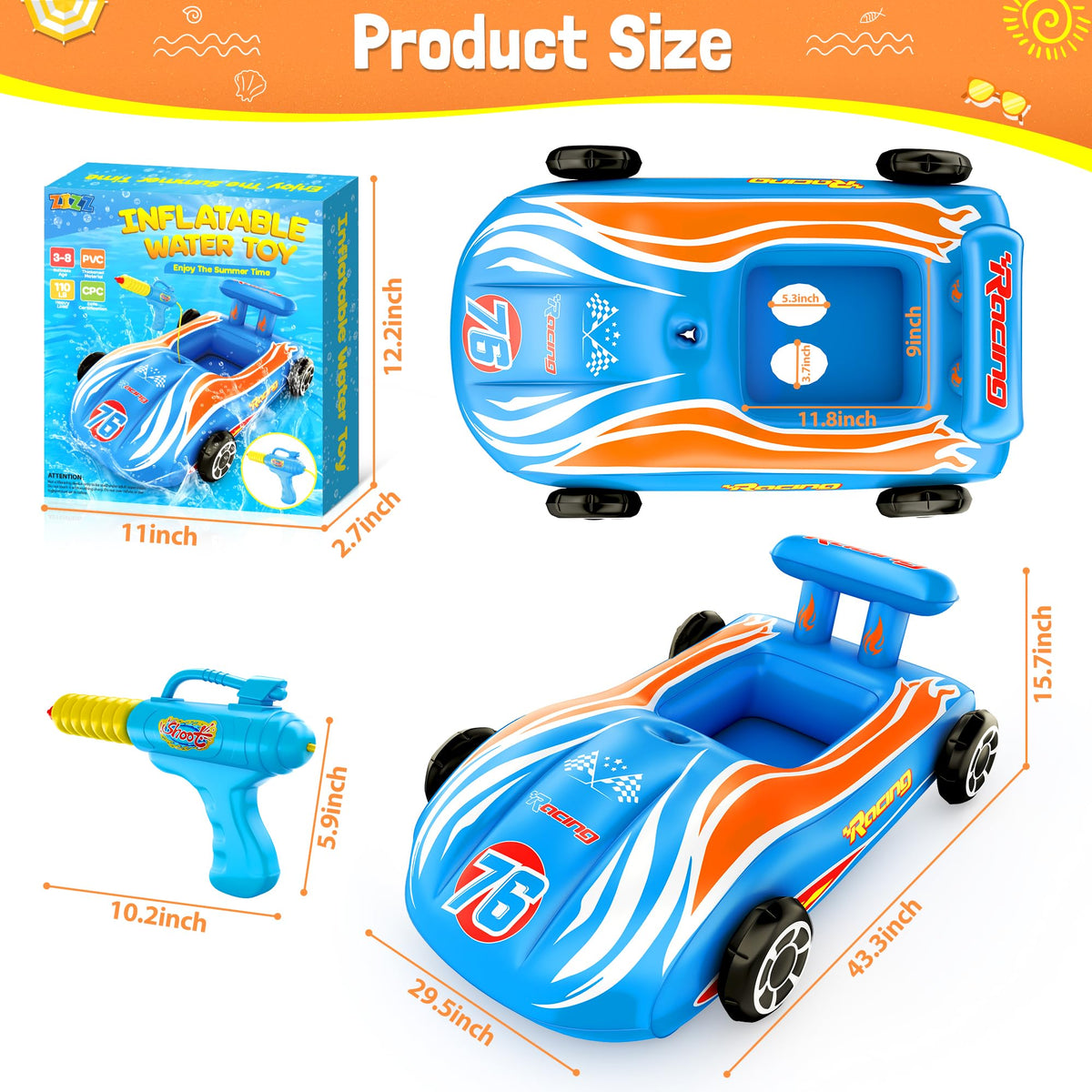 ZIZZ safety-certified kids pool float supports worry-free water fun.