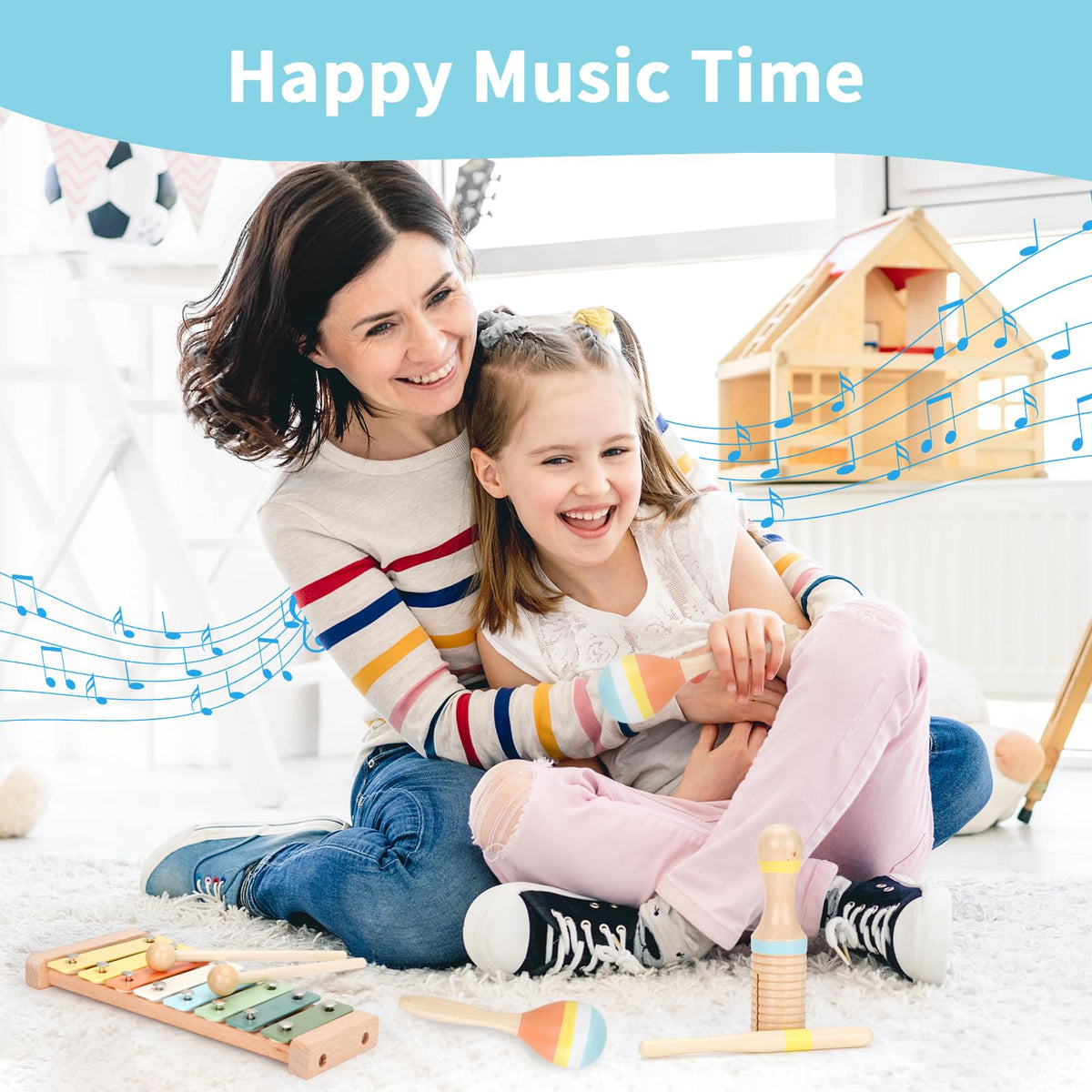ZJEFUNS maracas – engaging sound cues for early rhythm practice.