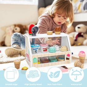 ZJEFUNS wooden coins — convenient pretend money to practice simple counting.