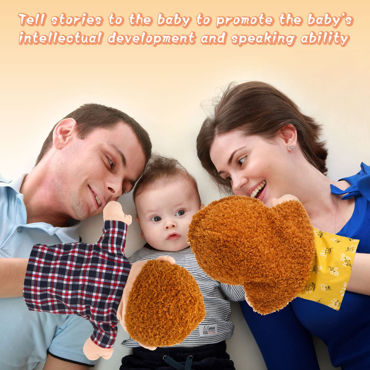 ZJoey 12-inch puppets providing easy handling for adults and children.