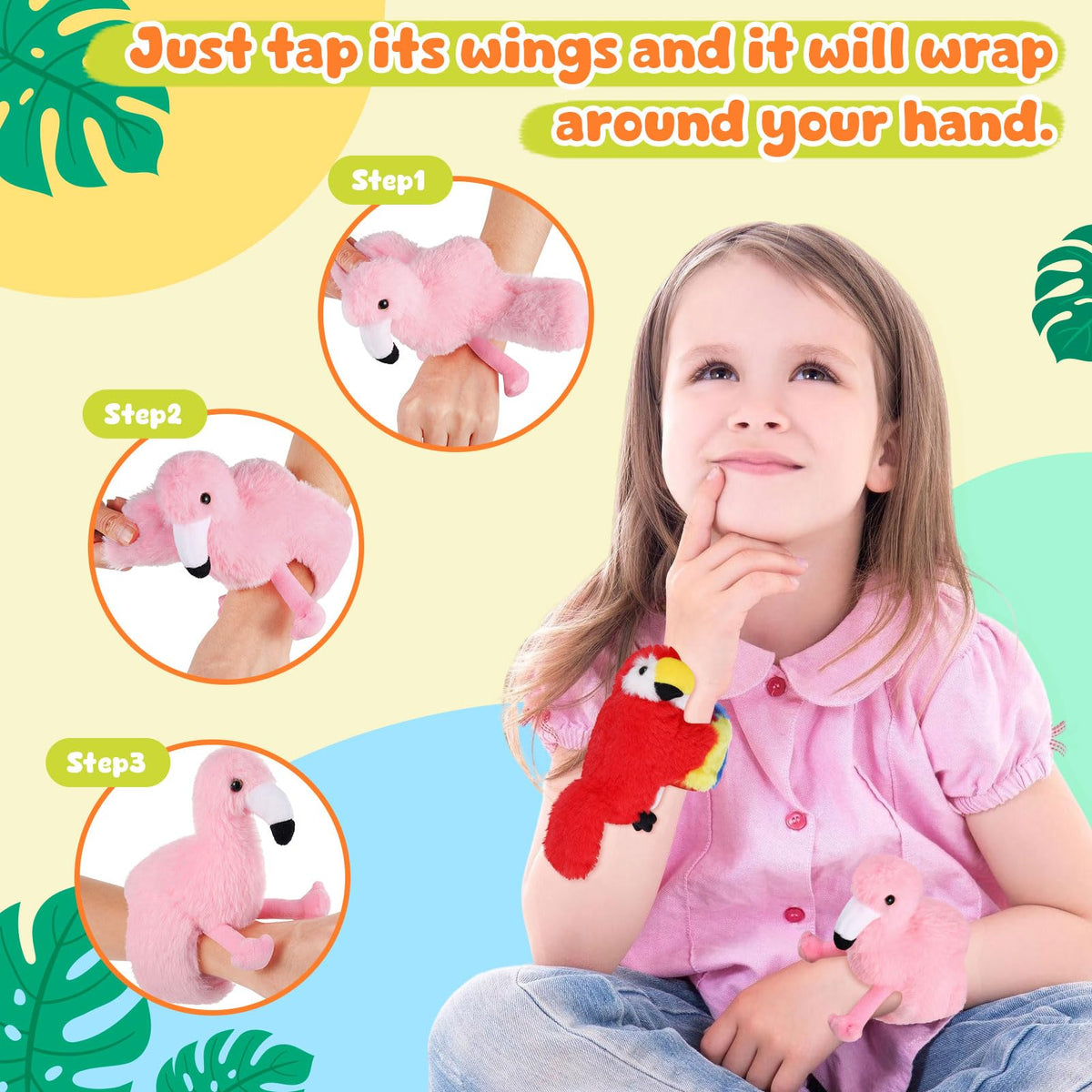 ZJoey close-up soft plush bird material adds comfort during play.