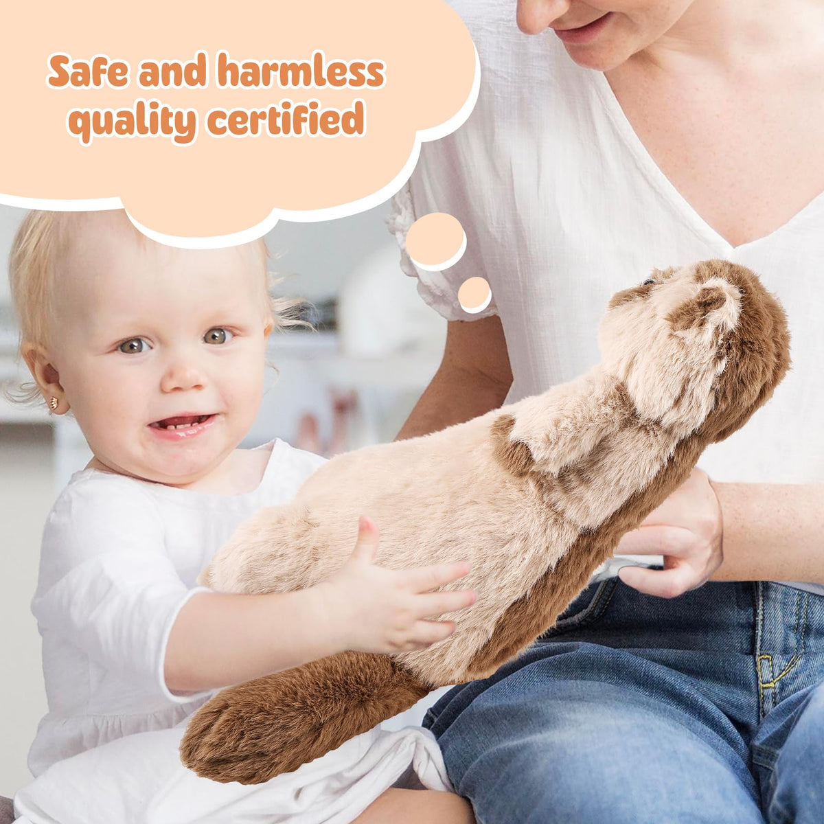 ZJoey ferret plush PP cotton filling delivers fluffy, huggable warmth.