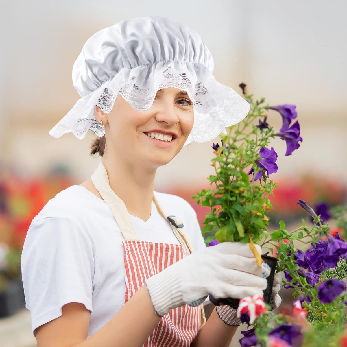 ZJoey pioneer bonnet for women adds frill and period charm