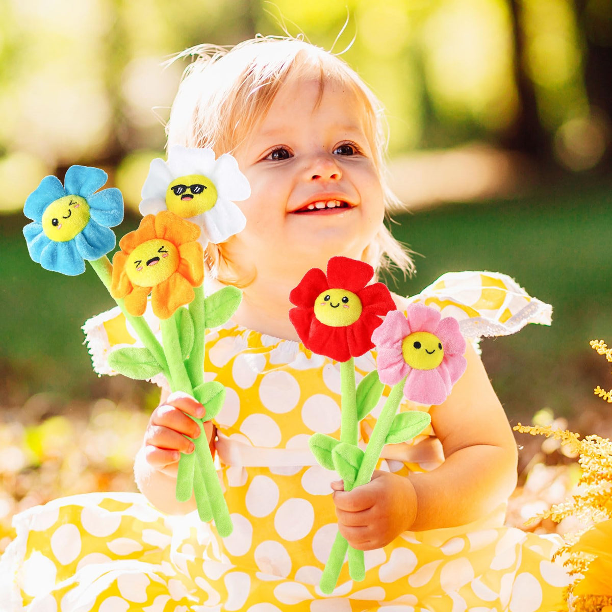 ZJoey plush flowers decorating stairs and bedrooms for cozy ambiance