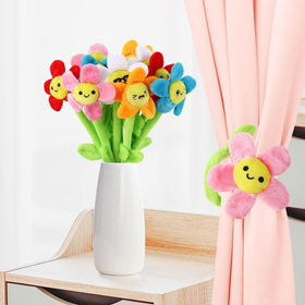 ZJoey soft plush flowers in vase display add cozy texture.
