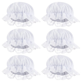 ZJoey white mob cap 6-piece set for group colonial costume events