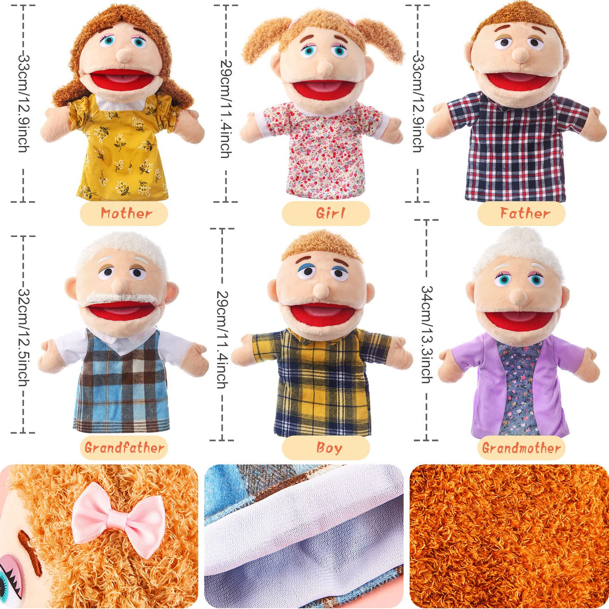 ZJoey working mouth puppets enable expressive storytelling and dynamic role-play.