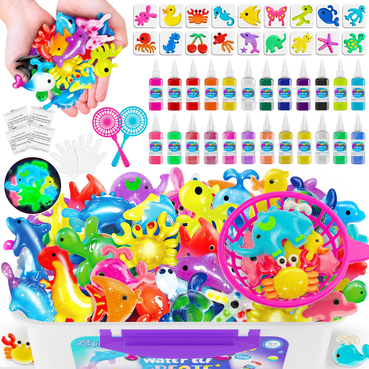 ZJYY Magic Water Elf Kit unboxing shows a complete play set for imaginative play