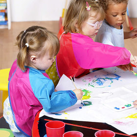 Zkptops Kids Art Smocks size 23.2 x 17.3 inches suitable for ages 2–7.