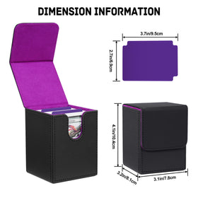 ZLCA card deck box works with MTG, Yu-Gi-Oh!, Vanguard and more