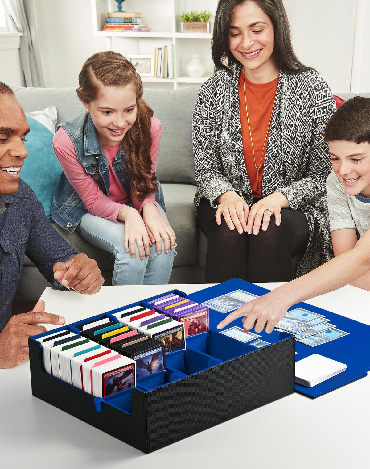 ZLCA box includes four stoppers to keep cards secure.