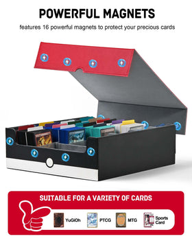 ZLCA detachable lid magnets provide secure closure for travel.