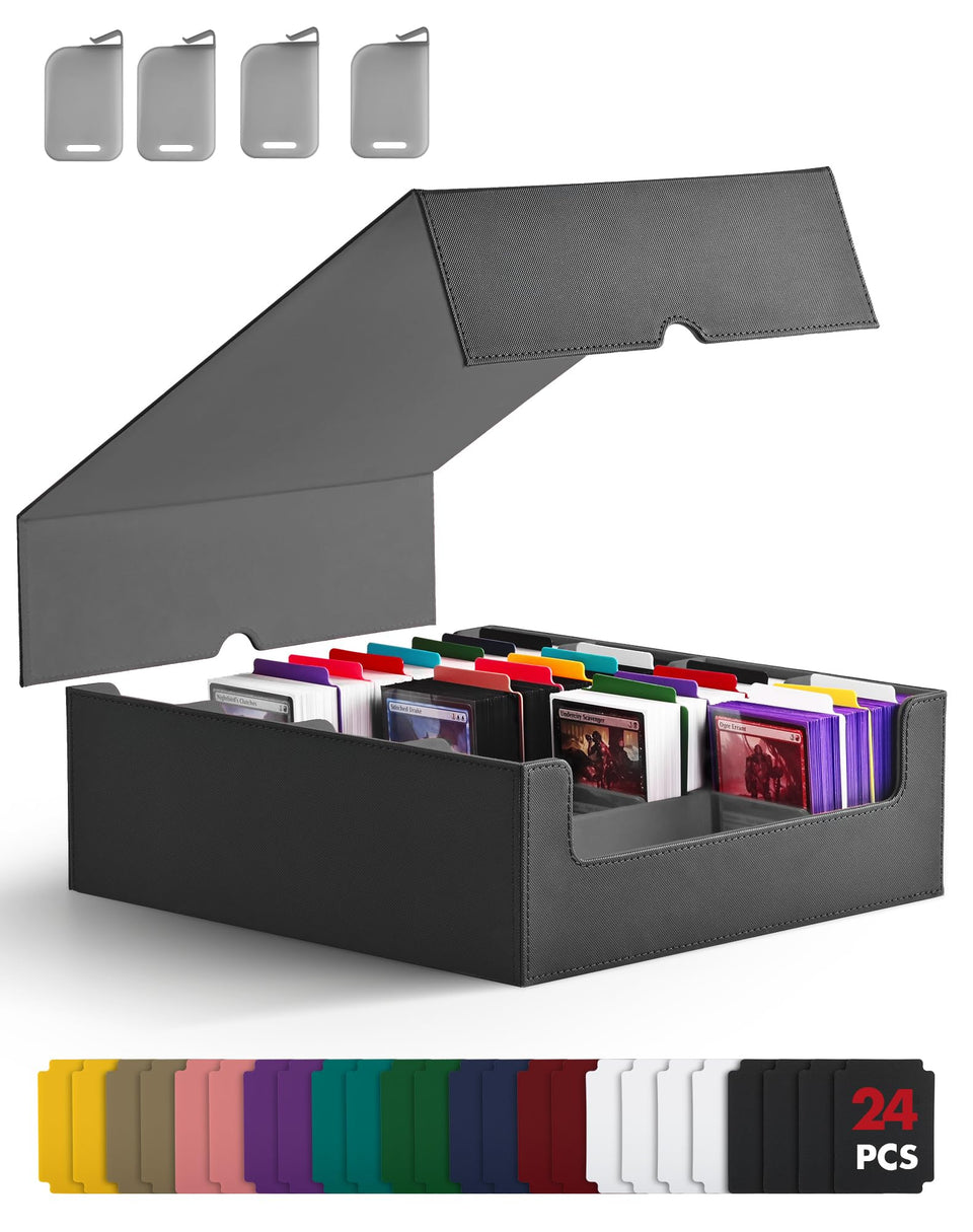 ZLCA MTG card storage box with 3200+ capacity for organized collection.