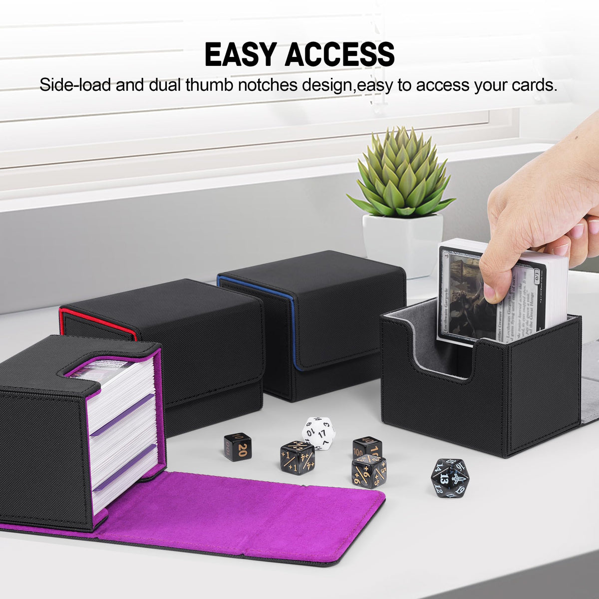 ZLCA portable black set deck box for tournaments.