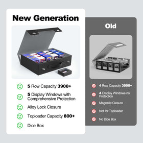 ZLCA metal latch closure provides secure, reliable sealing for card collections.