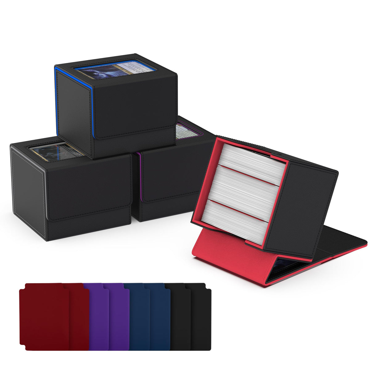 ZLCA MTG deck box with display window showcases artwork while protecting cards
