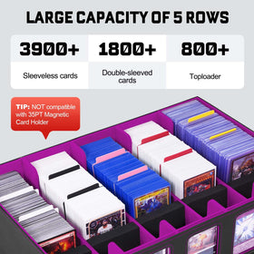 ZLCA display windows enable fast sorting of trading cards.