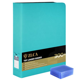 ZLCA Top Loader Binder shows 9-pocket pages for 324-card capacity, ideal for collectors.
