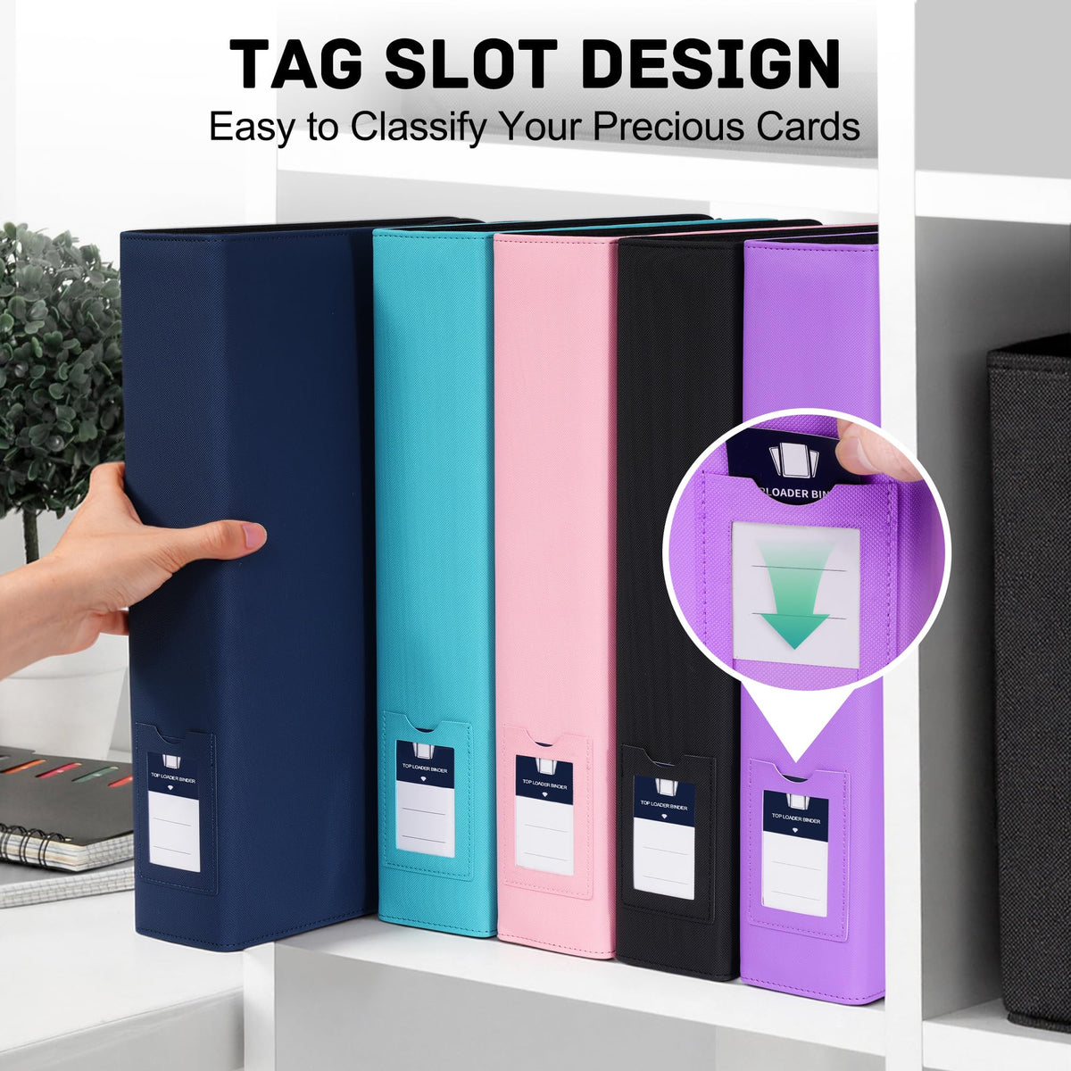 ZLCA Top Loader Binder is travel-friendly, ideal for shows and on-the-go storage.